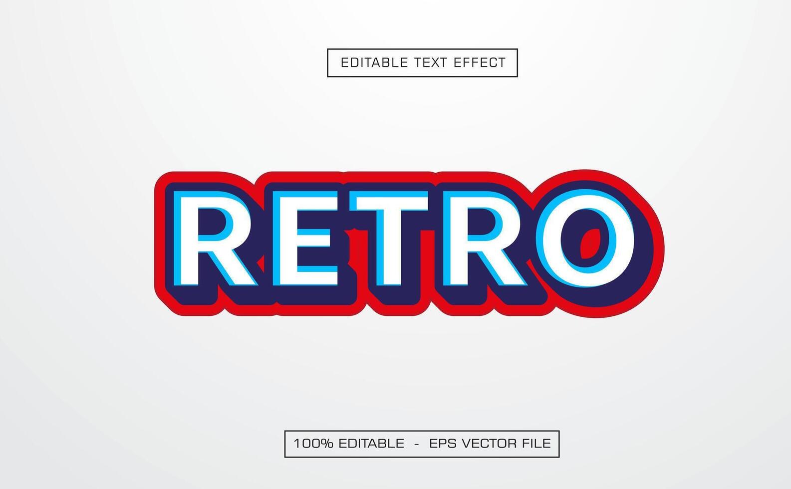 Retro editable text effect with sport style vector
