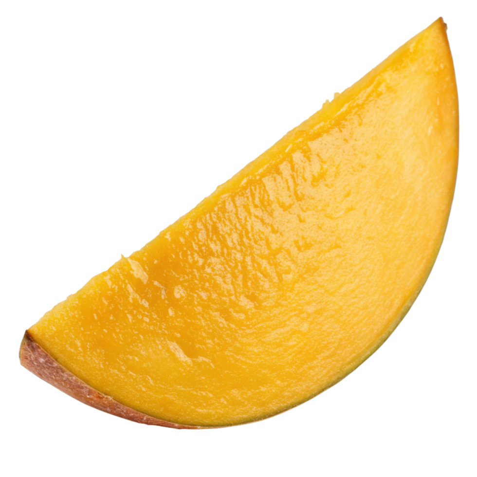 Fresh Mango Slice isolated on transparent background png