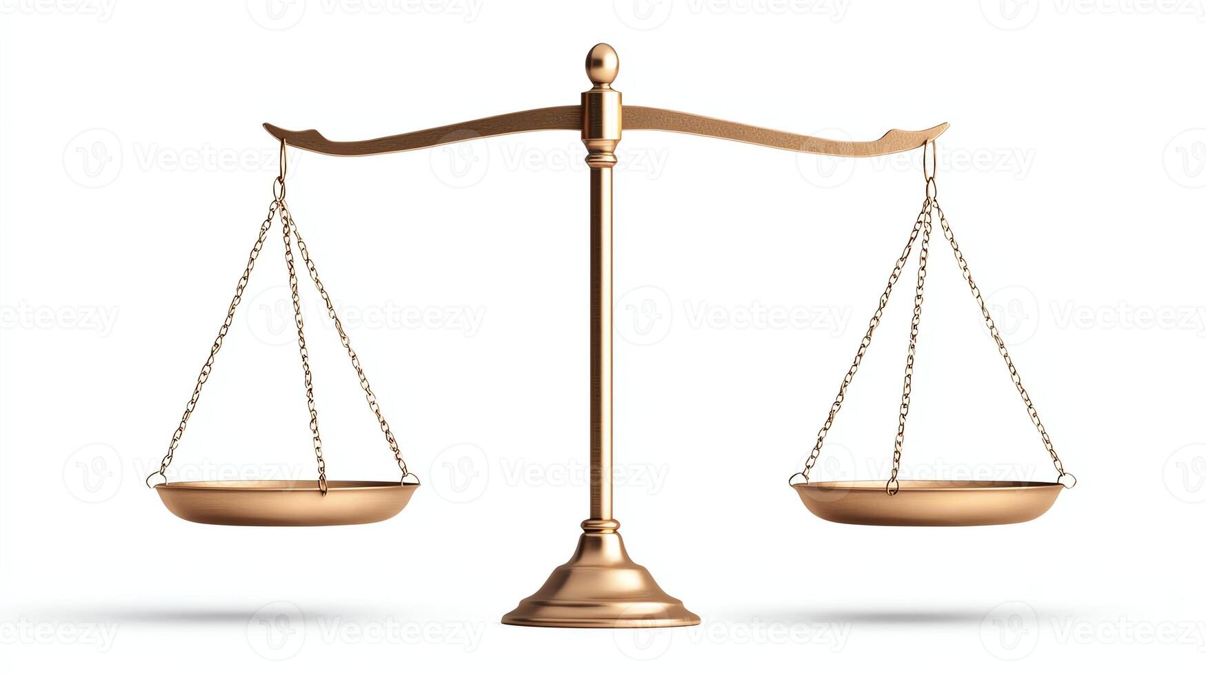 A golden scale symbolizing justice and balance in legal matters, representing fairness, equity, and the principles of law. Ideal for concepts related to law, justice, and ethics. photo