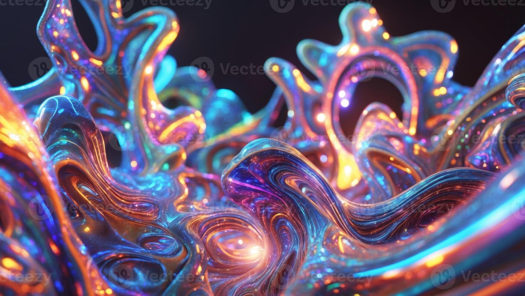 A colorful abstract background with swirls photo