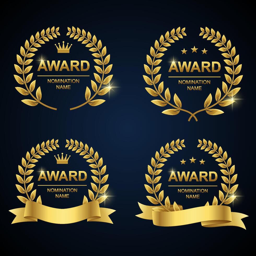 Award ceremony nomination name, Illustration vector