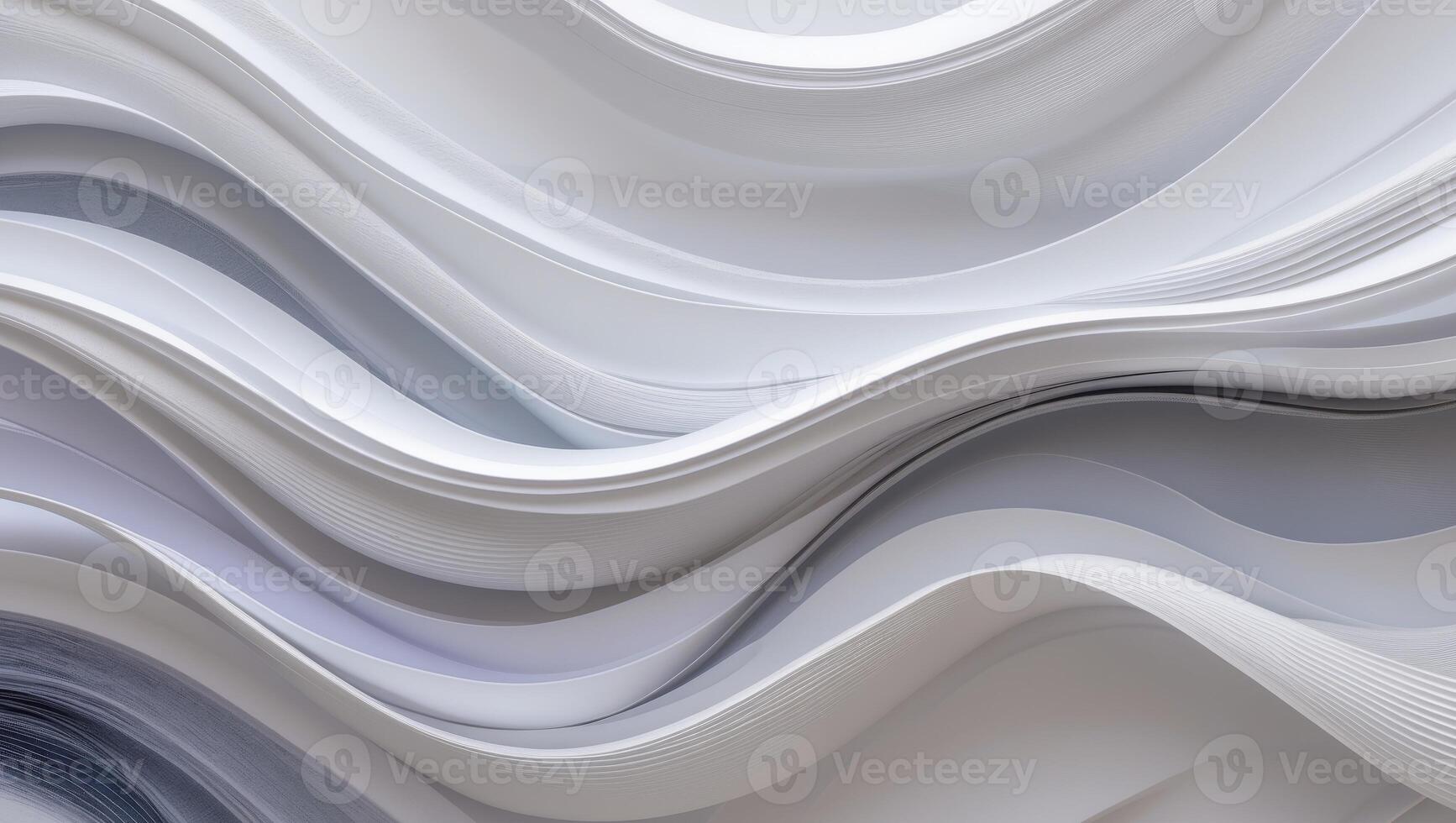a close up of a white and gray abstract background with smooth lines. photo