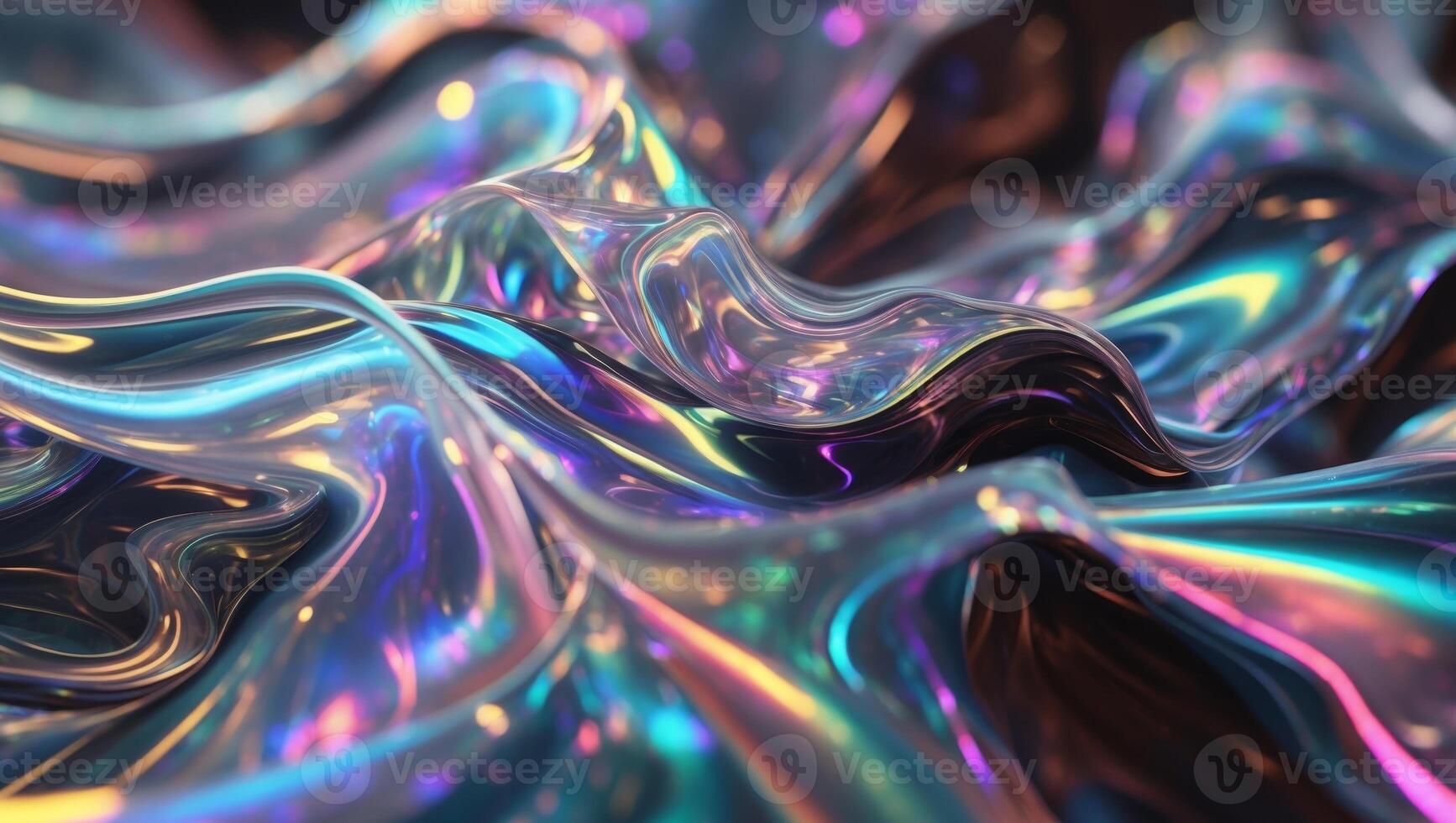A colorful and vibrant abstract geometry design featuring captivating glass effects photo