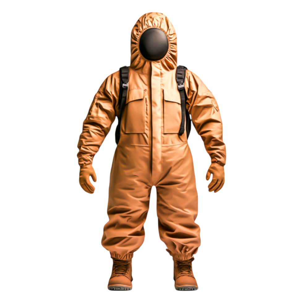 Person in Protective Suit for Hazardous Environments and Safety png
