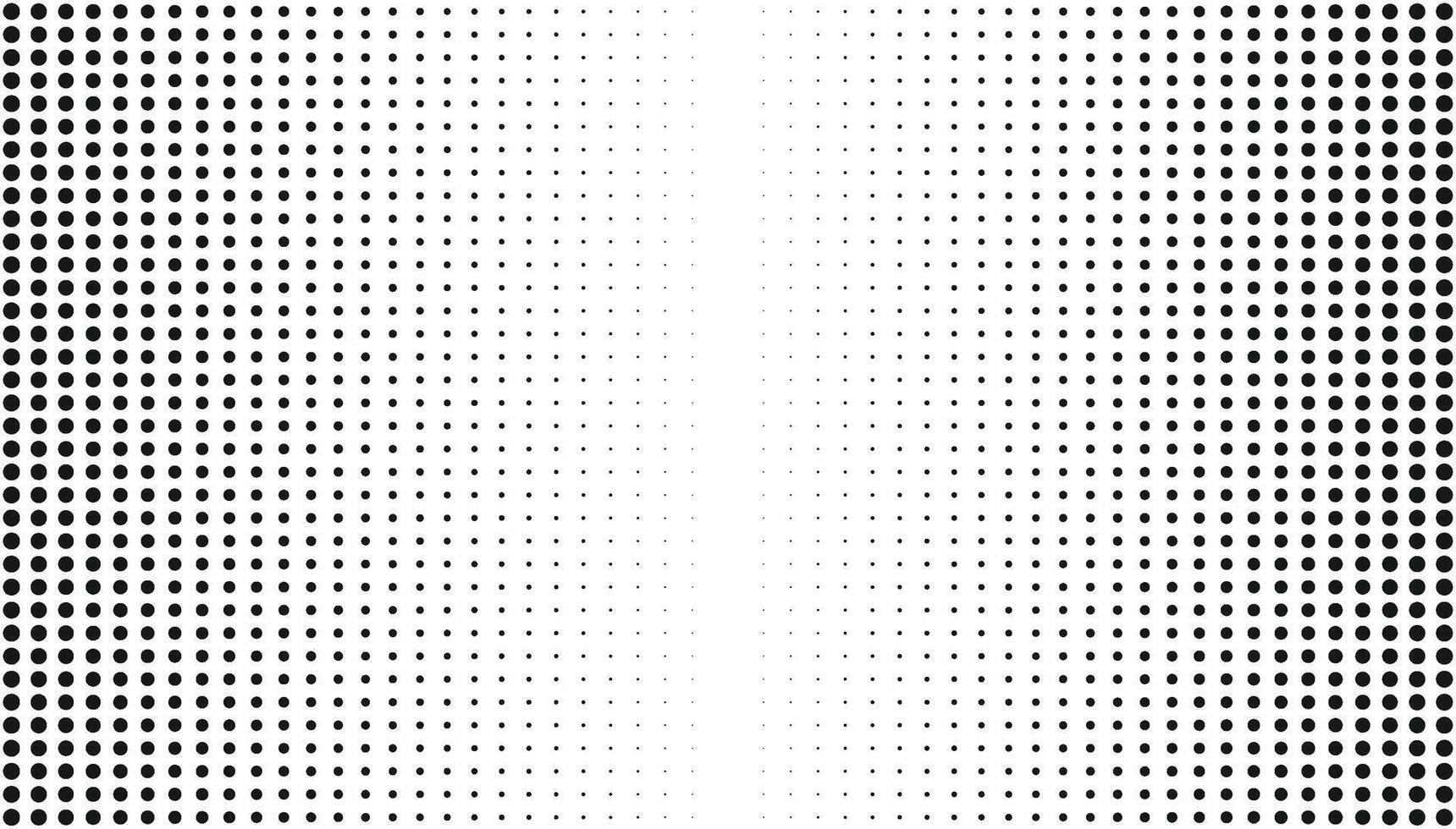 Halftone dots effect pattern fades in the middle vector