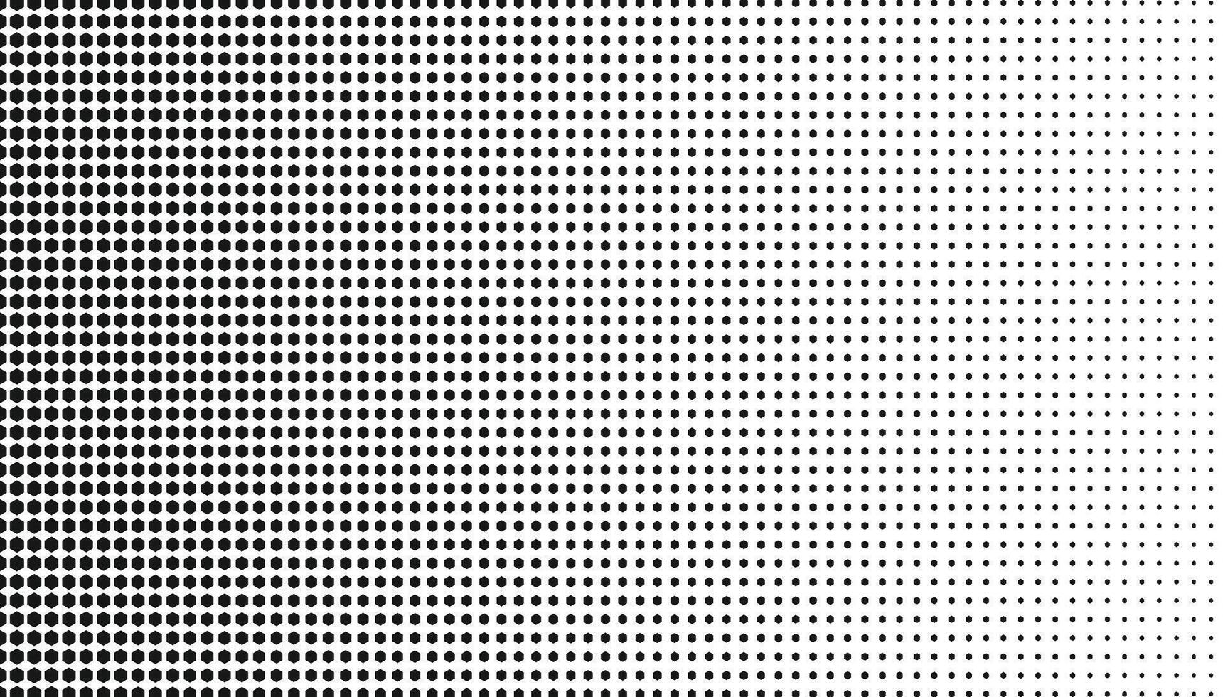 halftone hexagon shape pattern gradient effect vector