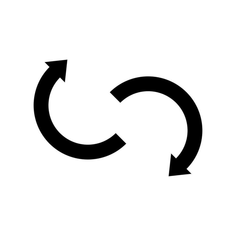 Arrow icons turn left and right vector