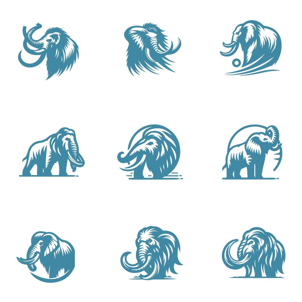 mommoth collection logo vector