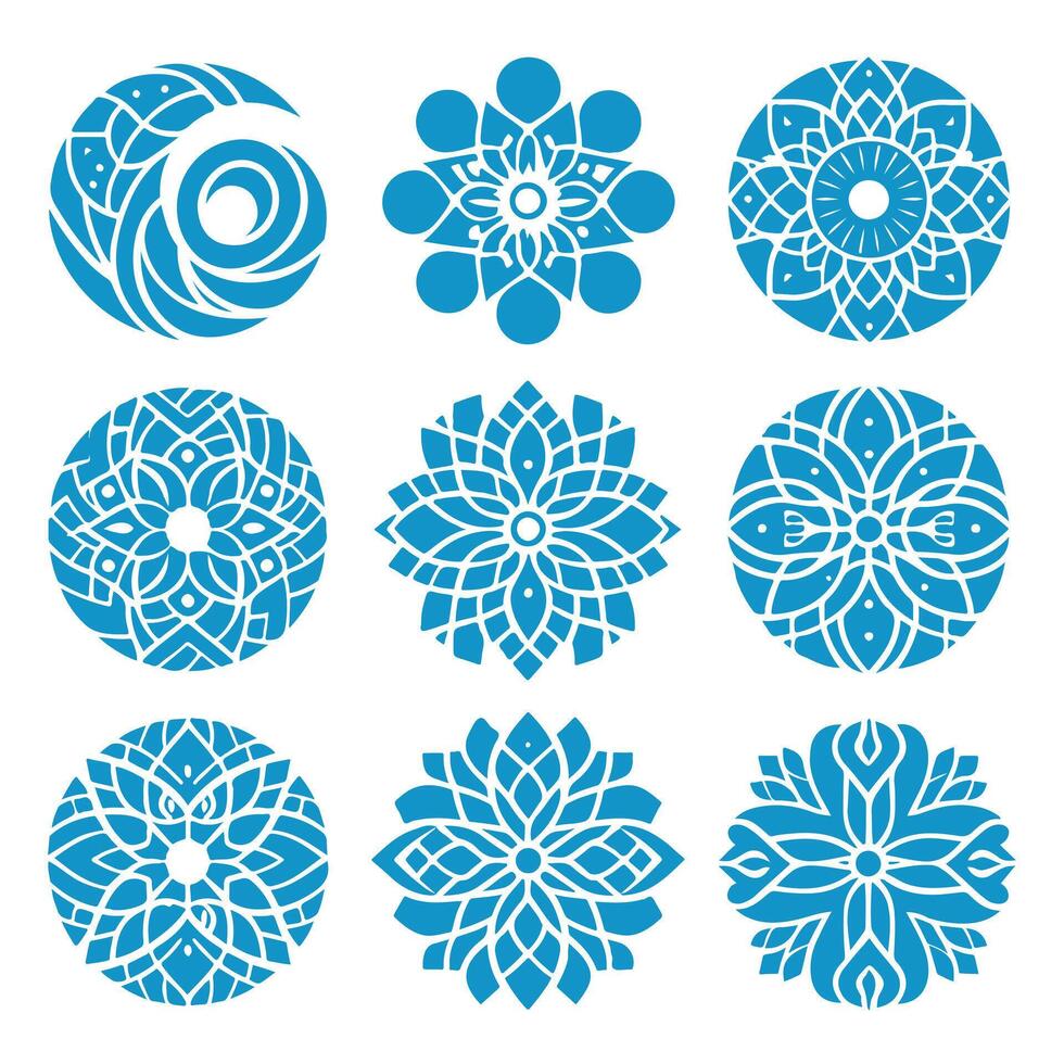 Crystal Mosaic collection logo vector