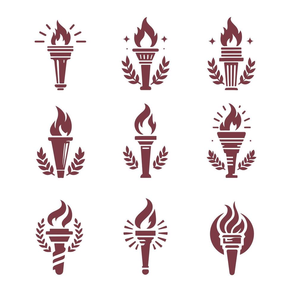 Ember Edge Torch Collection Logo vector