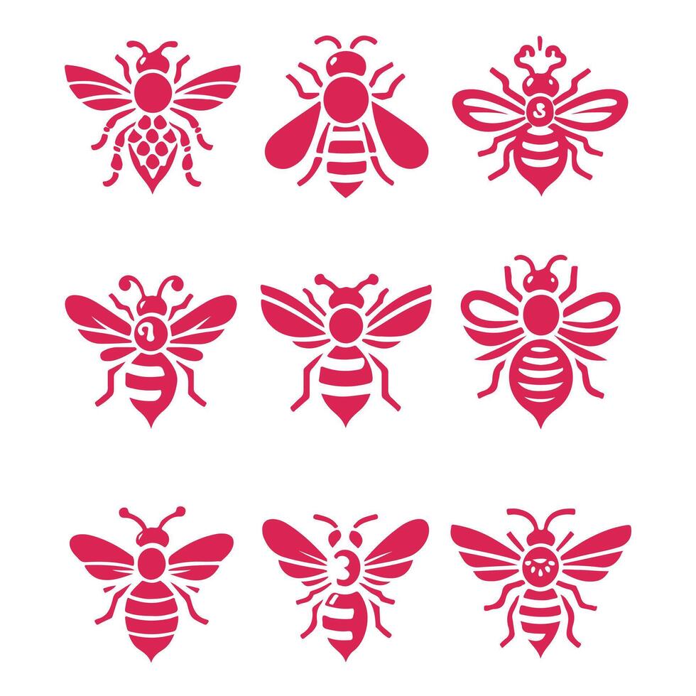 Bee Worx collection logo vector