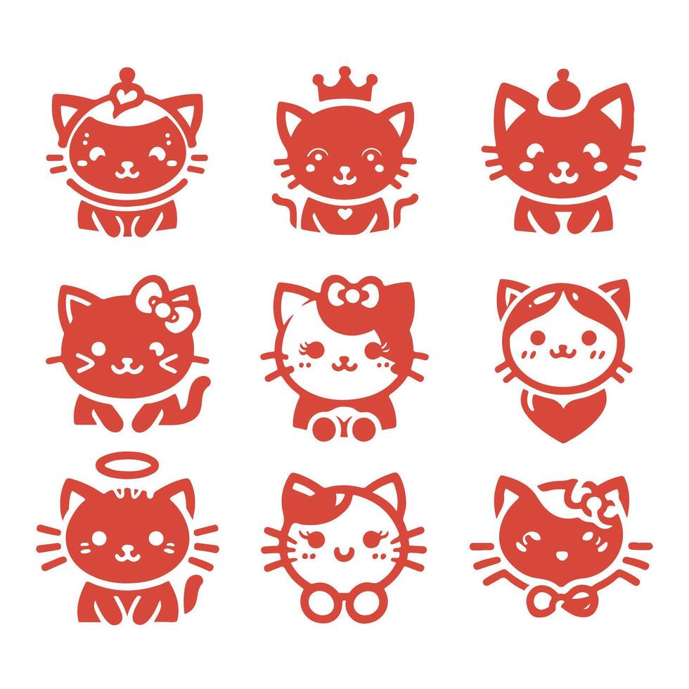 Muffin Kitty Collection Logo vector