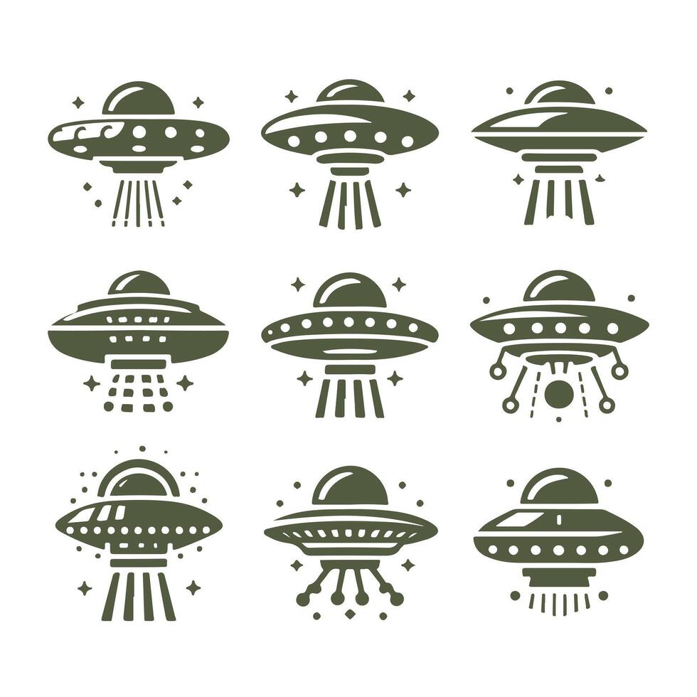 Nebula Navigator UFO Collection Logo vector