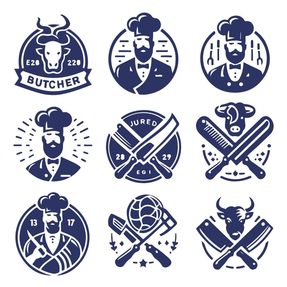 Butchers Block collection logo vector