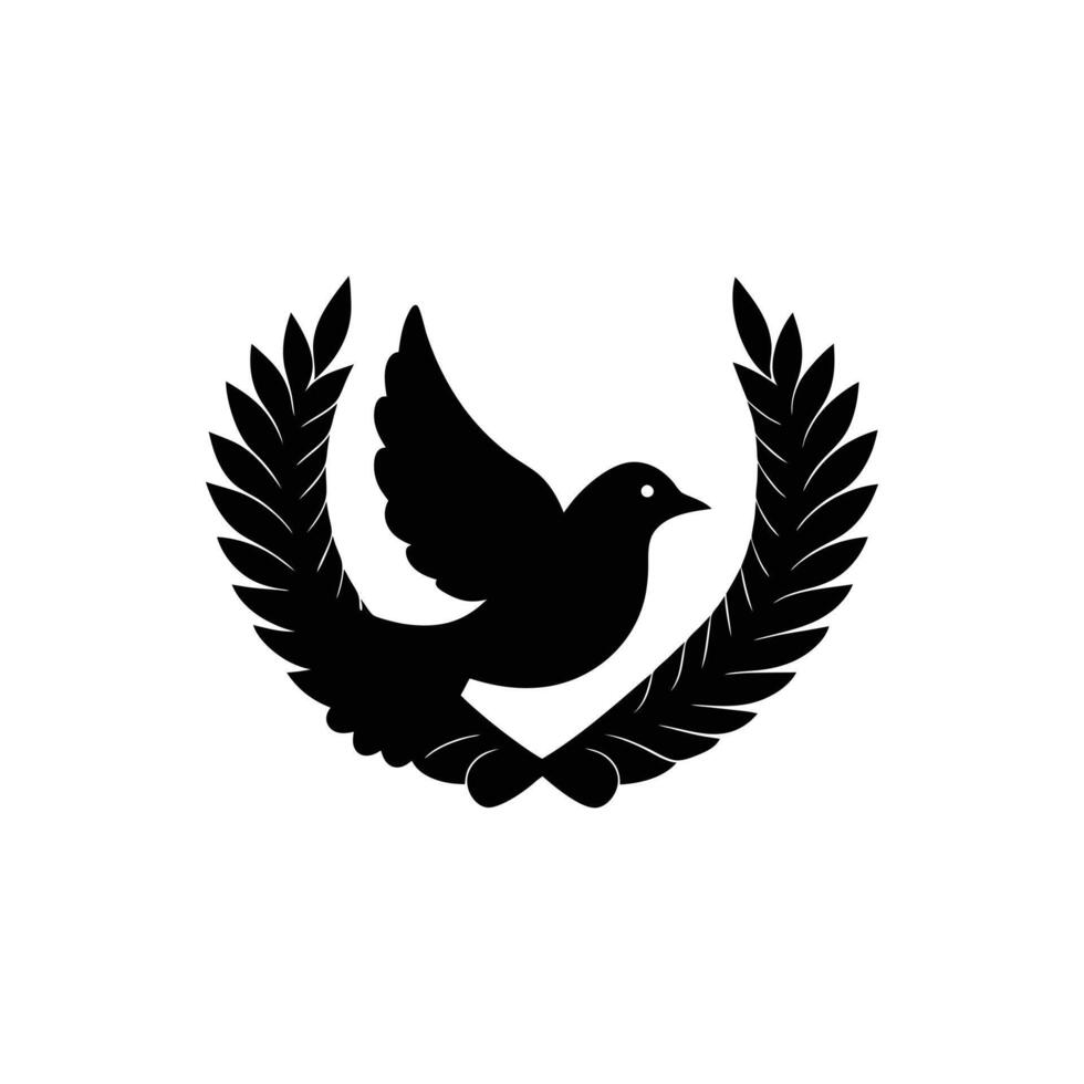 Bird silhouette illustration icon vector