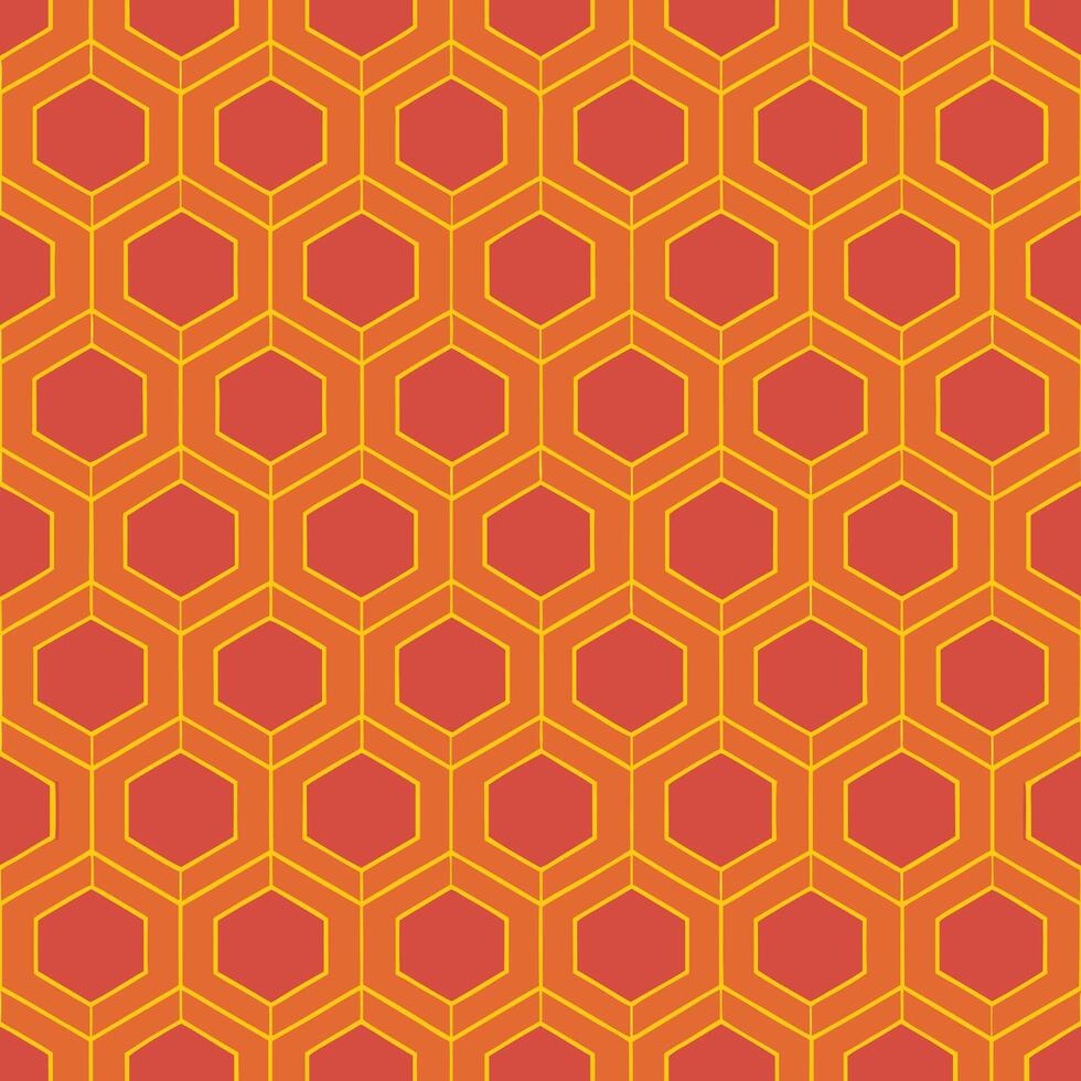 Seamless hexagonal pattern design studio setting graphic artwork creative environment close-up view modern aesthetics vector