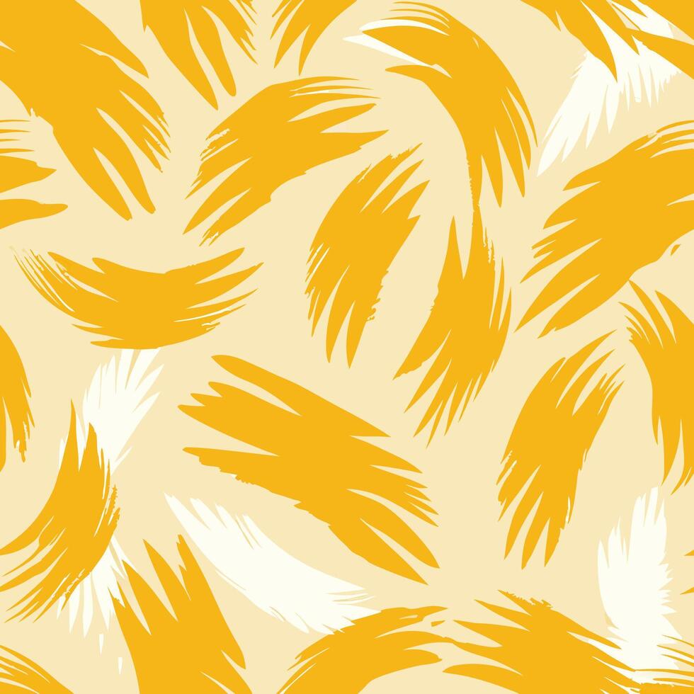 Seamless action of freehand brushstroke patterns art studio visual artwork creative environment top-down view a seamless pattern of light vector