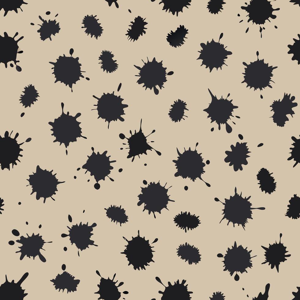 Seamless ink splash patterns graphic design digital art abstract close-up creative aesthetics vector