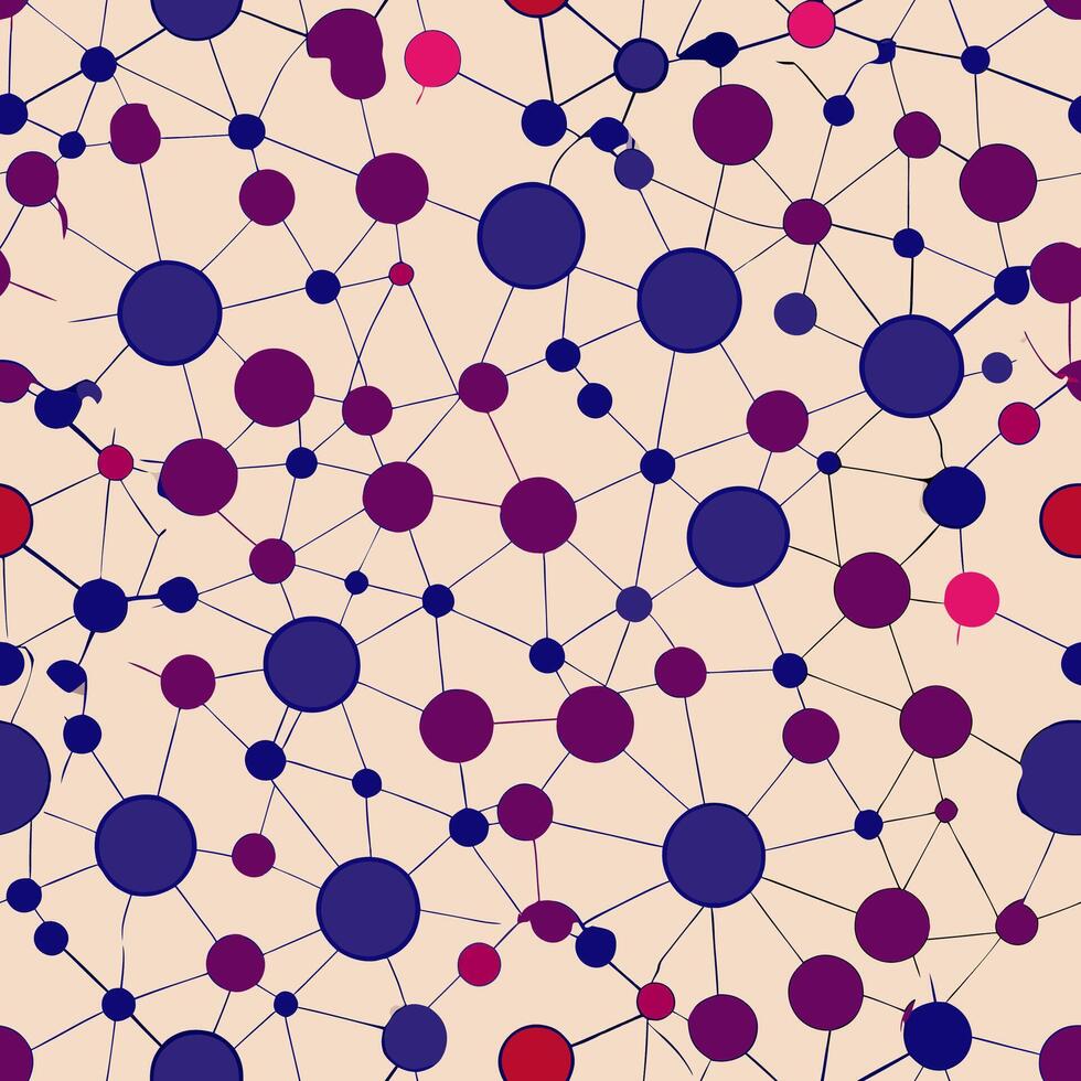 Seamless circular dots pattern creation digital art abstract environment creative viewpoint vector