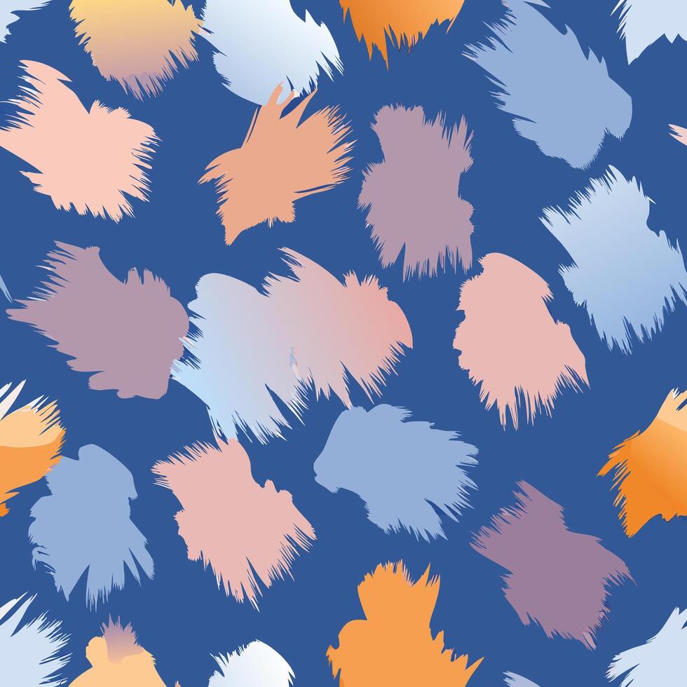 Seamless brushstroke patterns creative studio digital art vibrant color palette artistic viewpoint conceptual design vector