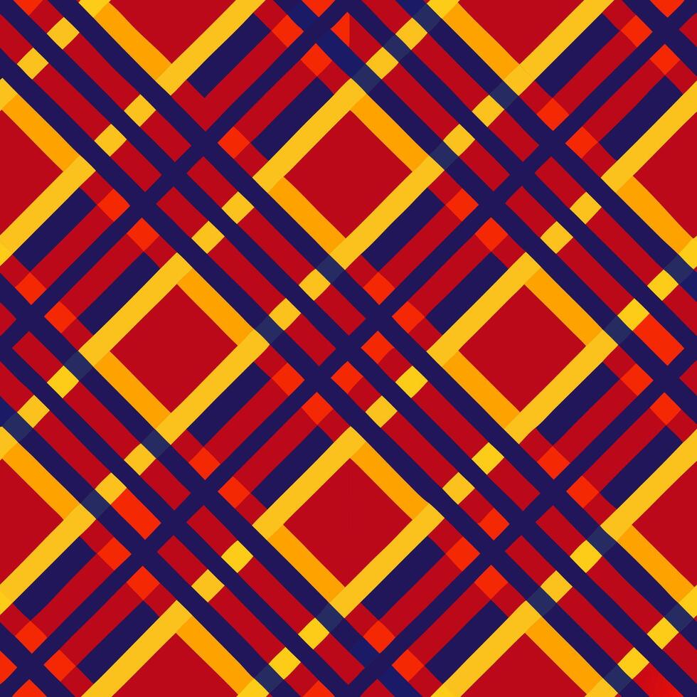 Seamless pattern of diagonal lines intersecting bold colors graphic design modern aesthetic top down view visual art vector