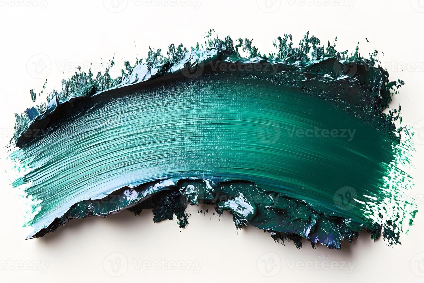 Abstract Green Paint Stroke Textured Background for Artistic Design photo