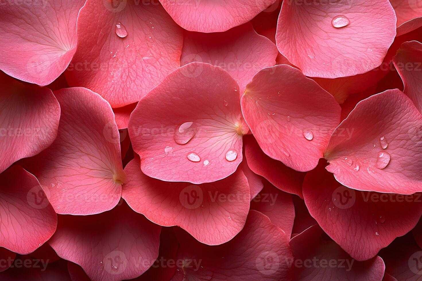 Vibrant Pink Petals with Fresh Water Droplets - Nature Inspiration for Design photo