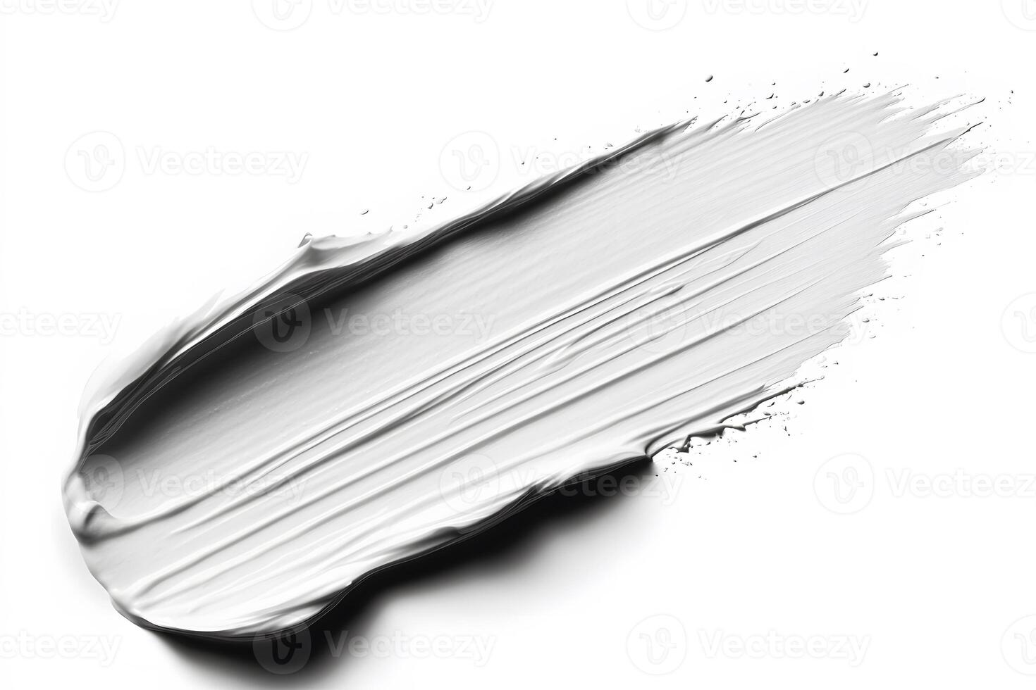 Abstract Brushstroke in White Texture for Modern Art and Design Projects photo