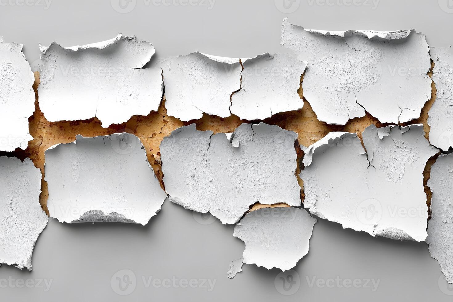 Cracked Paint Wall Texture for Rustic Design and Background Concepts photo
