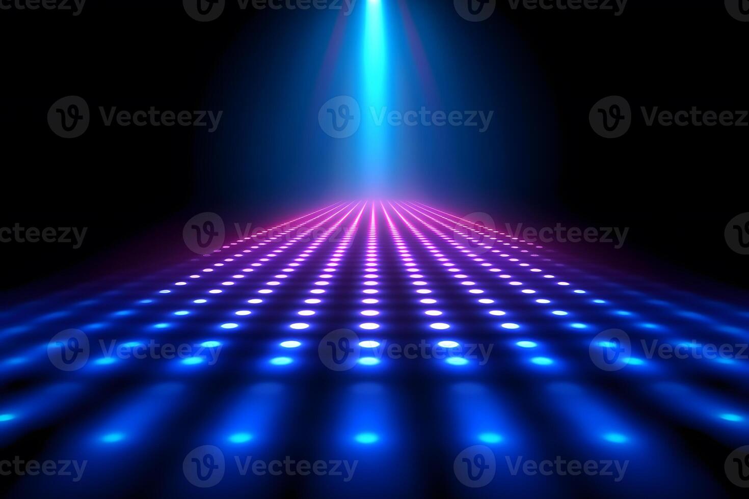 Futuristic Neon Light Pathway for Sci-Fi Themed Design and Backgrounds photo