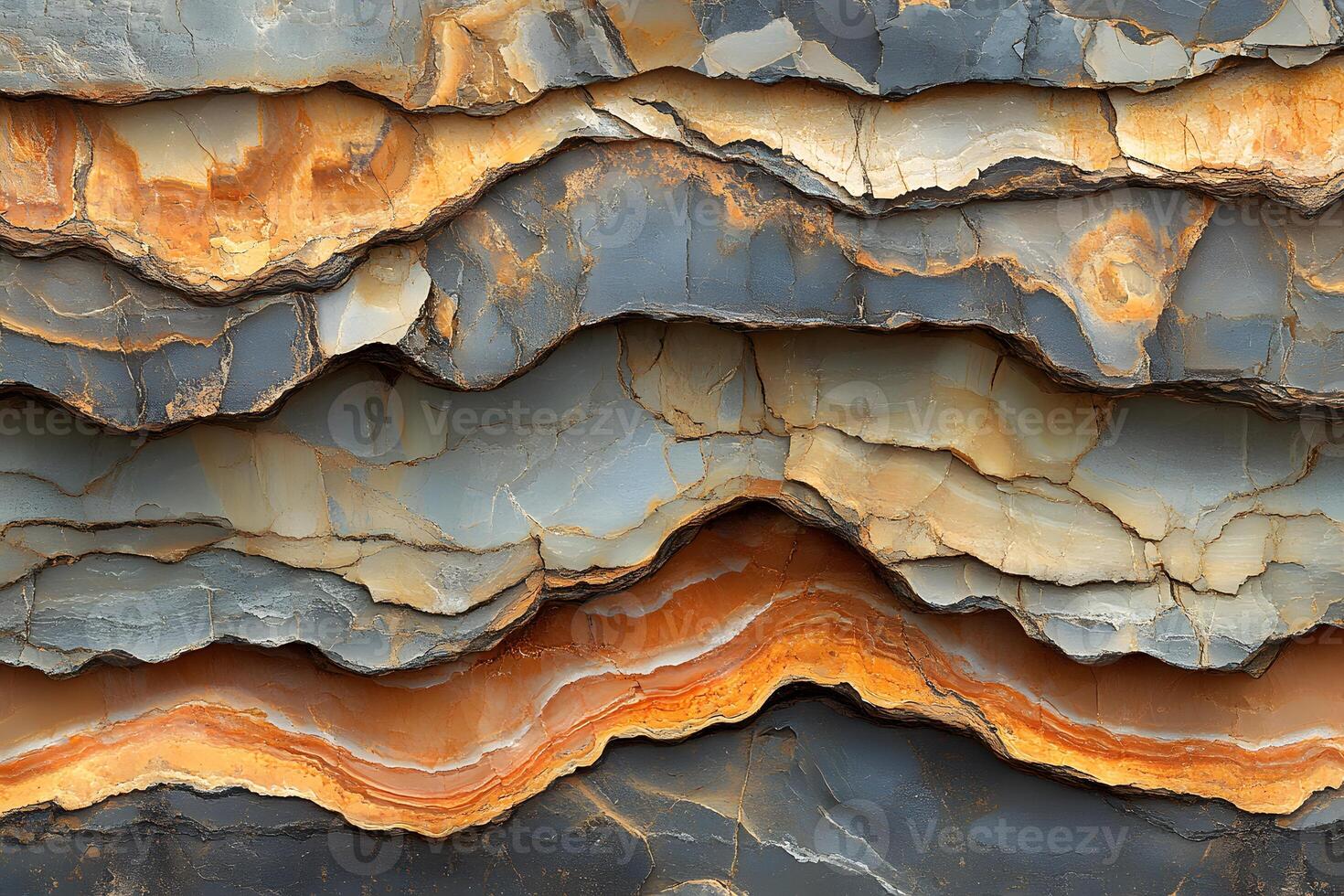 Layered Geological Formations with Natural Sedimentary Patterns for Artistic Prints photo