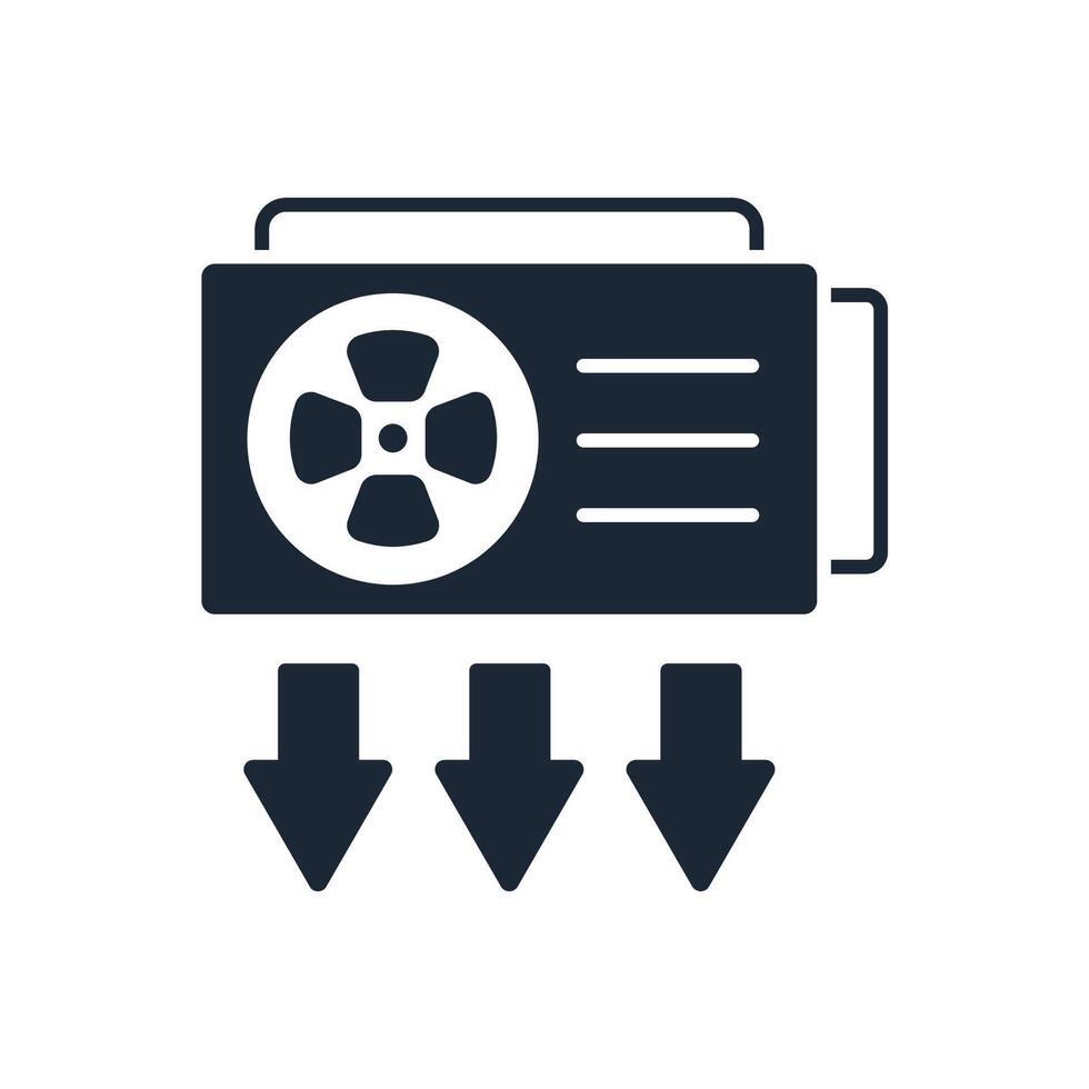 vent icon flat vector