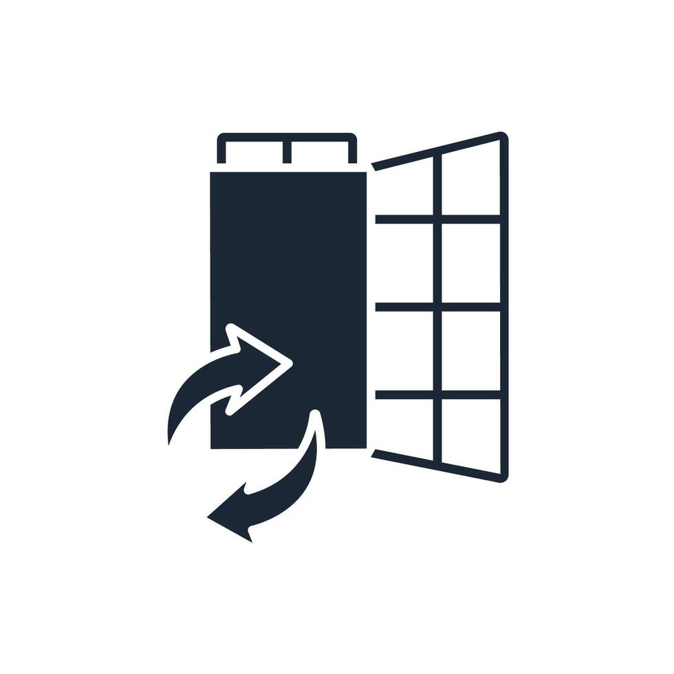 Ventilation icon.Editable stroke.linear style sign for use web design,logo.Symbol illustration. vector