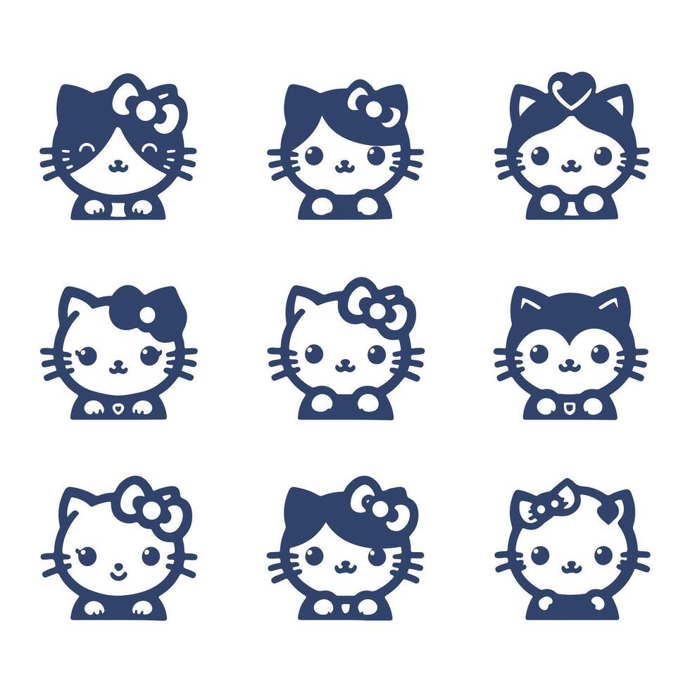 Luna Kitty Collection Logo vector
