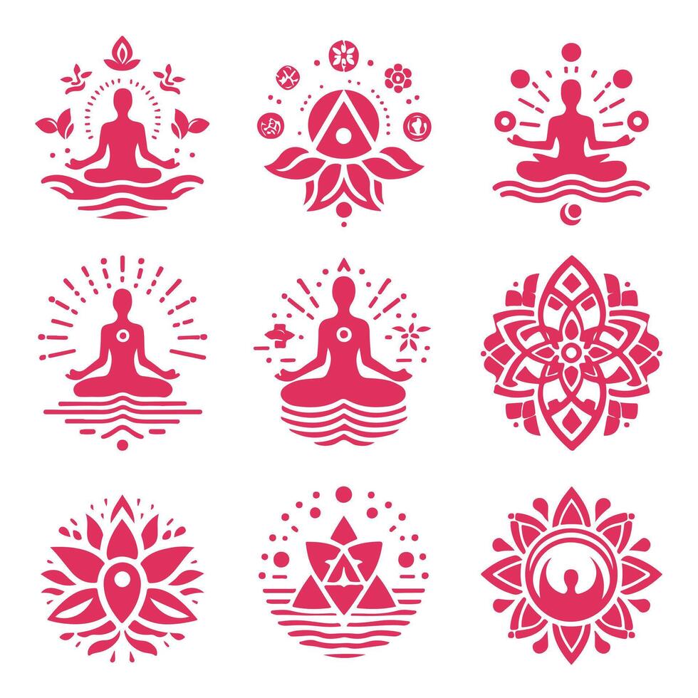 Zen Journey medetation collection logo vector