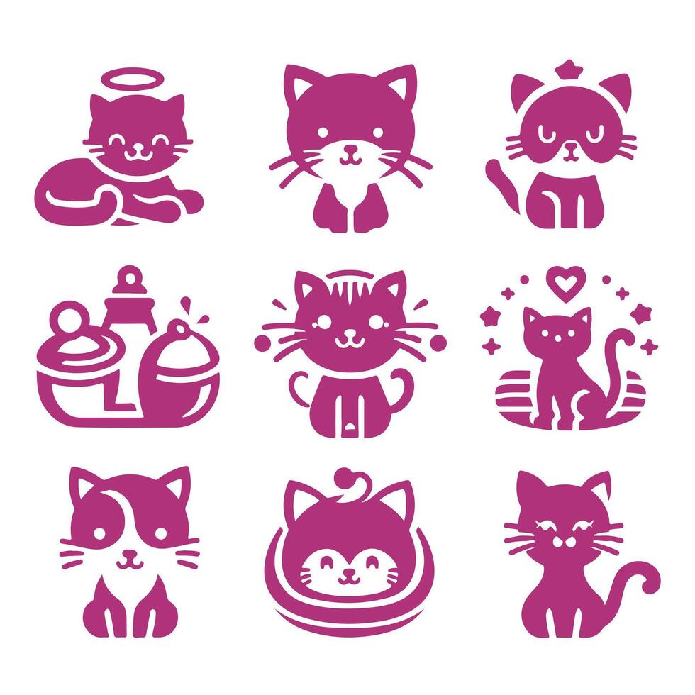 Whiskers Kitty Collection Logo vector
