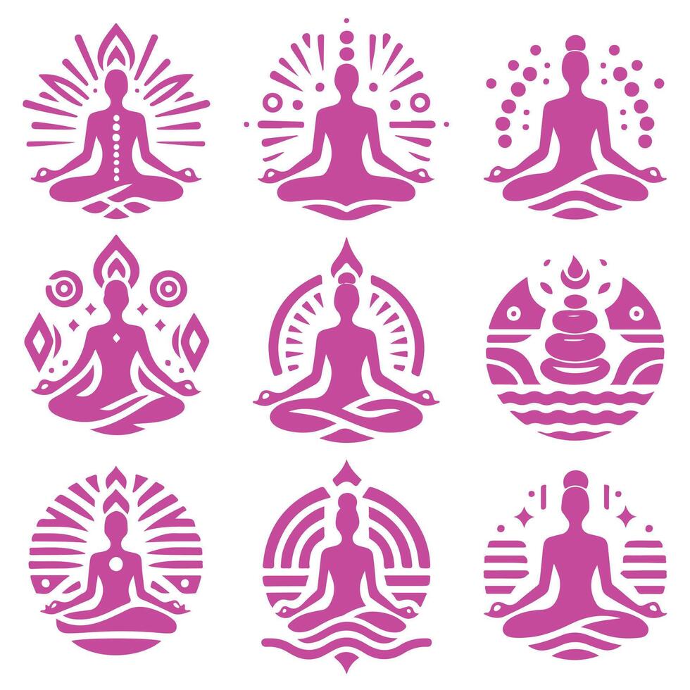 Soul Awakened medetation collection logo vector
