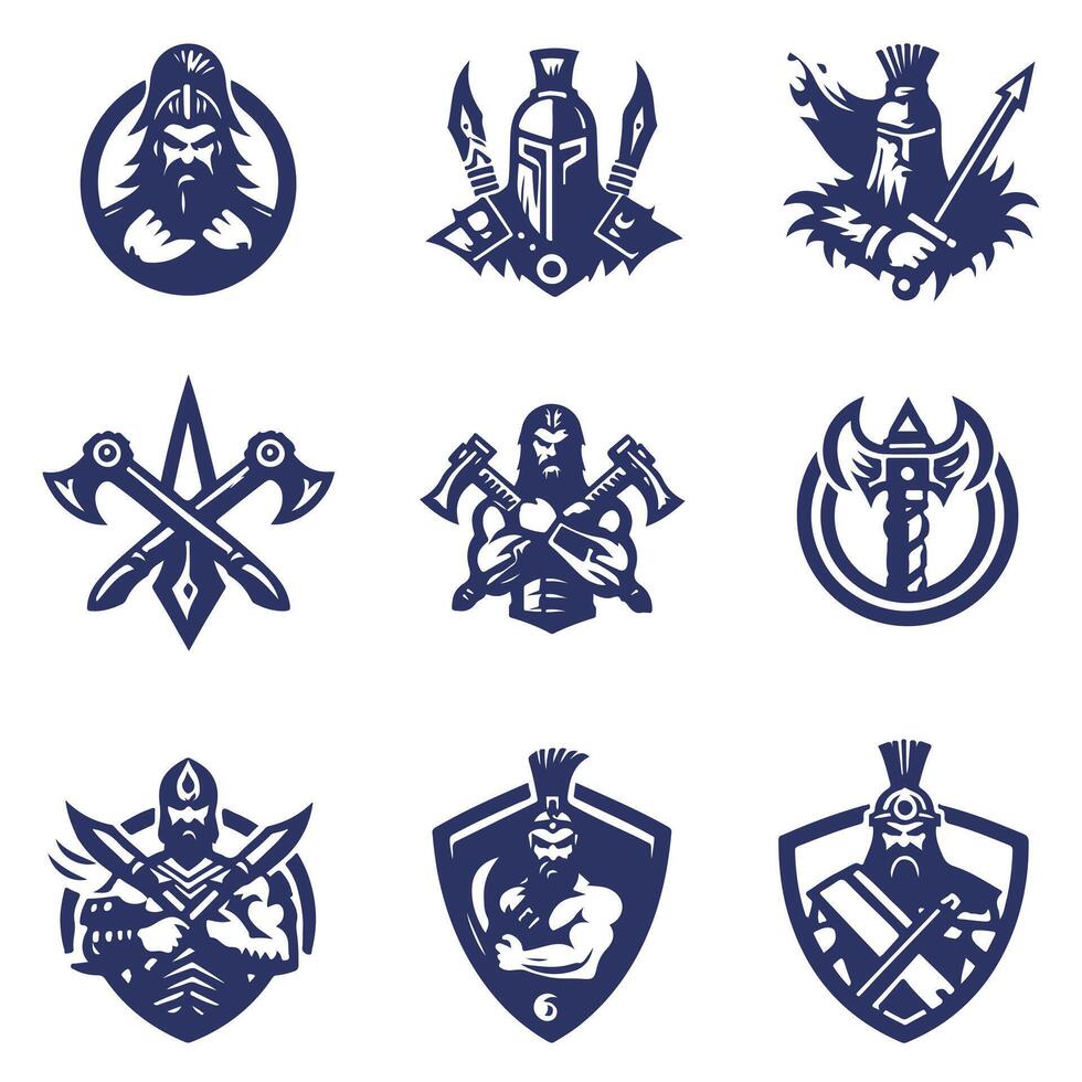 Thunderborn Warriors collection logo vector