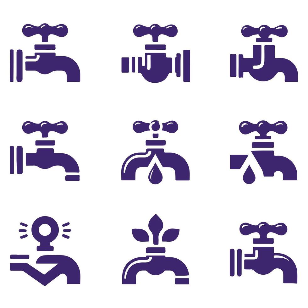 Crystal Tap collection logo vector