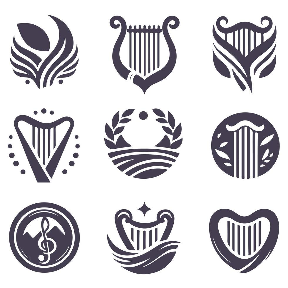 Golden Strings collection vector