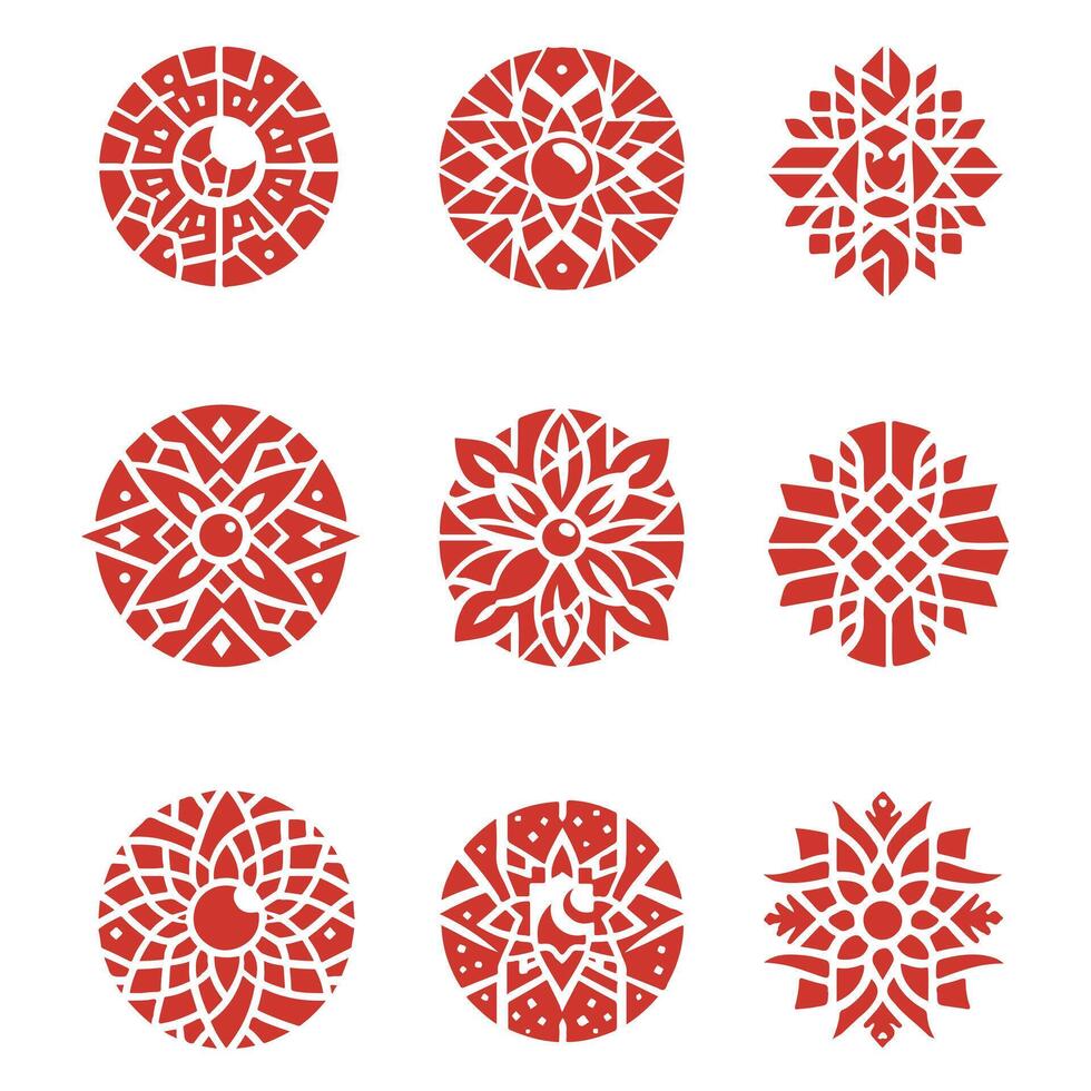 Pixel Mosaic collection logo vector