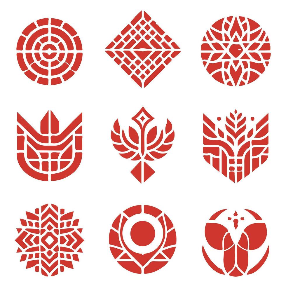 Color Stone collection logo vector