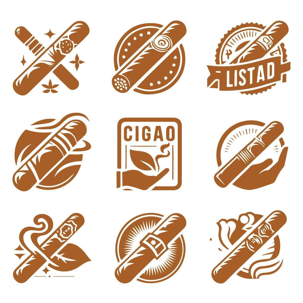 Ember Glow Cigar Collection Logo vector