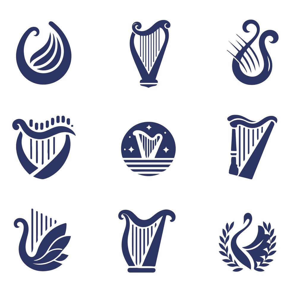 Luminous Strings collection logo vector