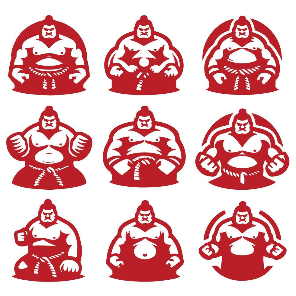 Storm Shogun Sumo Wreseler Collection Logo vector