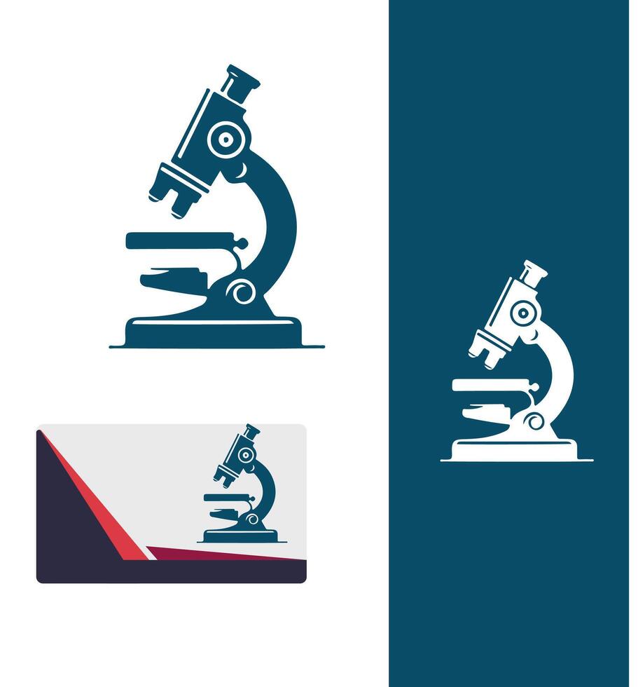 Spectra Microscope Logo Design vector
