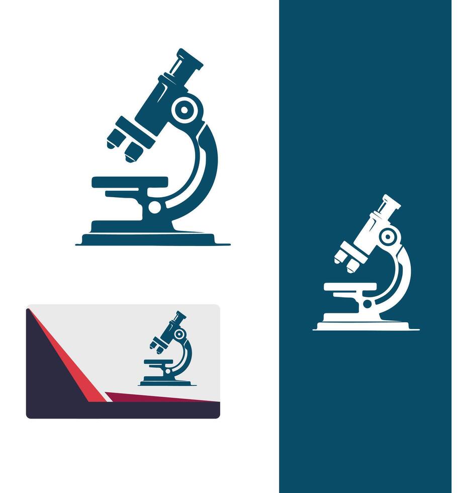 Range Microscope Logo Design vector