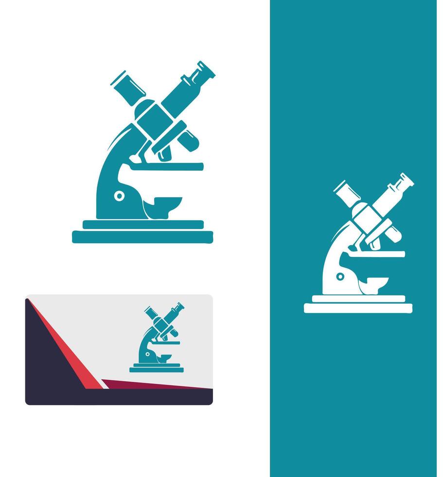 Hyper Zoom Microscope Logo Design vector