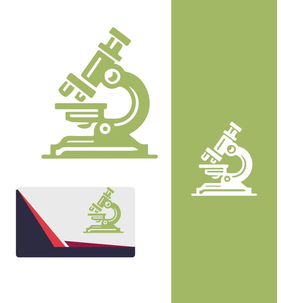 Clear View Microscope Logo Design vector
