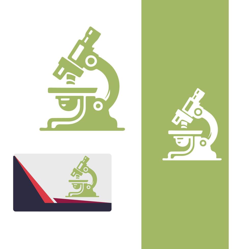 Invisi Microscope Logo Design vector